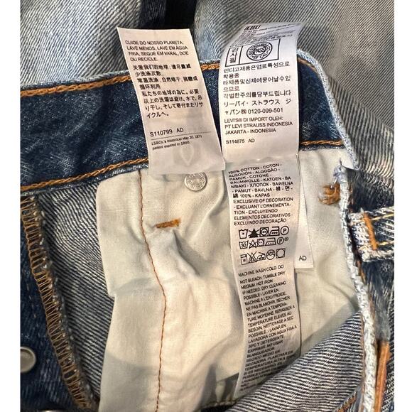 Levi's Premium 501 SPLICED JEANS Size W24/ L30 - Picture 7 of 11